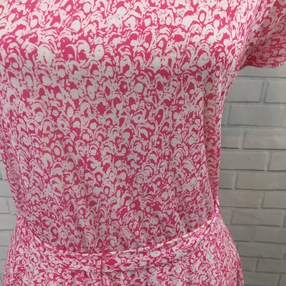 Darian Petites Women's Dress Fit & Flare Vintage Buttons Removable Sash Size 10P - Picture 2 of 7